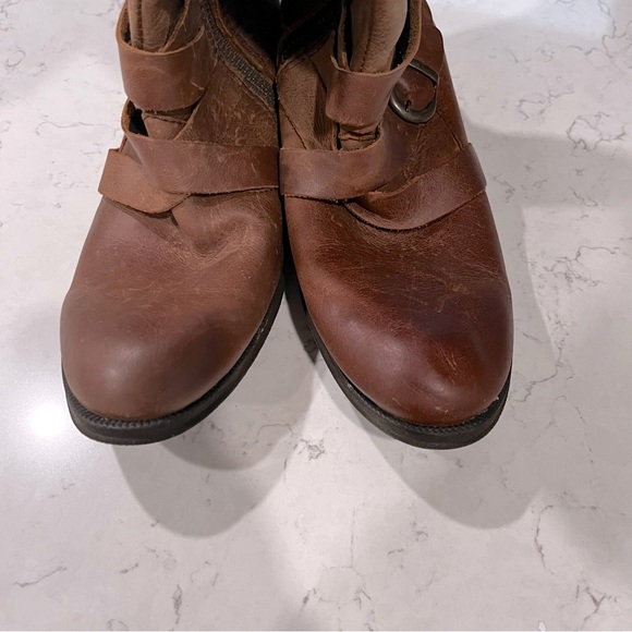 BORN Brown Leather Calf Height Boho Boots, size 7.5 - Picture 9 of 16